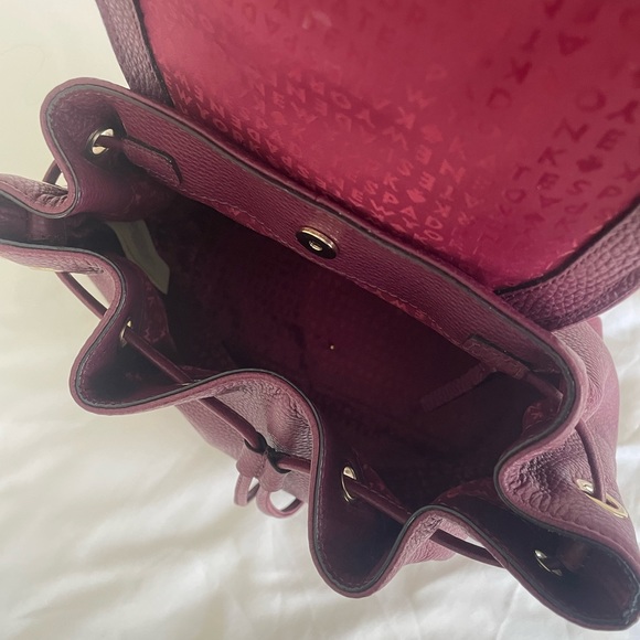 Kate Spade Small Breezy Mulberry Street Backpack Burgundy / Purple - Picture 5 of 16